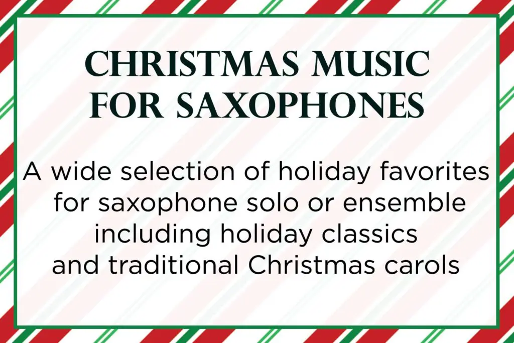 SAXpress Christmas Music For Saxophones. A wide selection of holiday favorites and traditional carols.