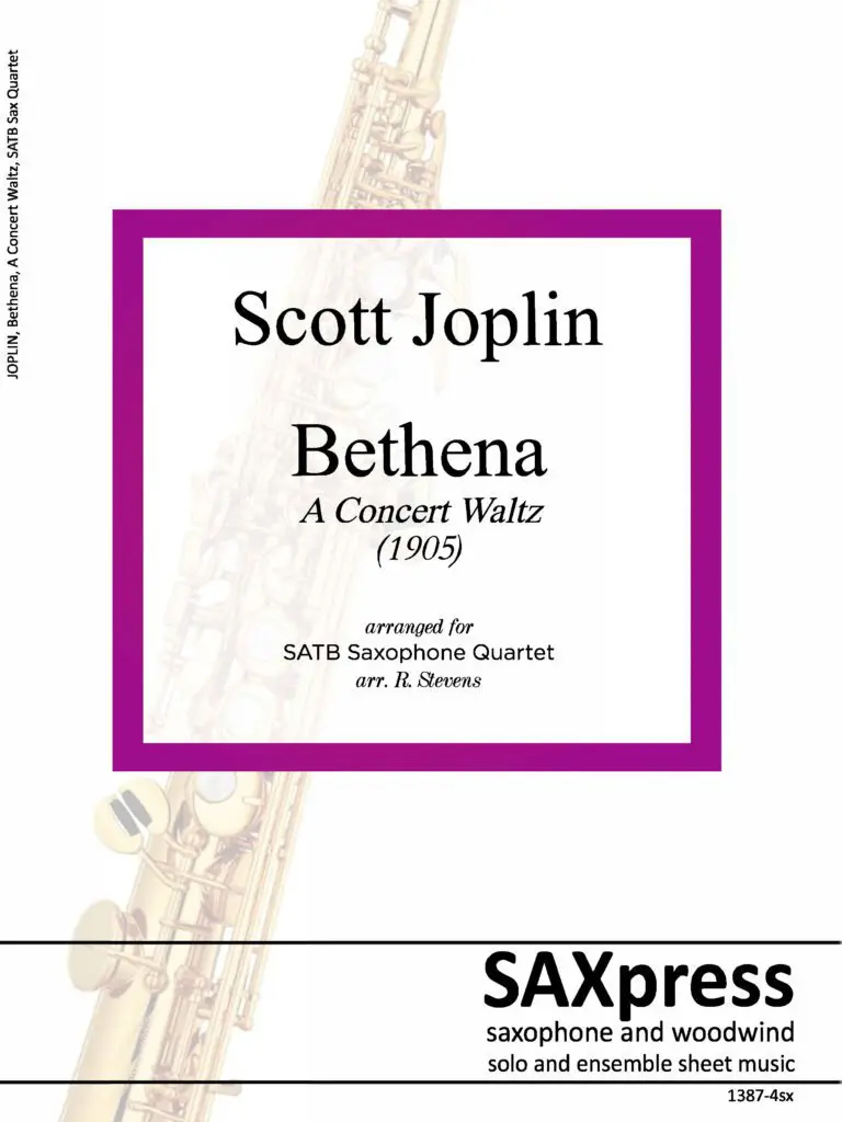1387-4SX - JOPLIN Bethena Cover Image Bethena - A Concert Waltz