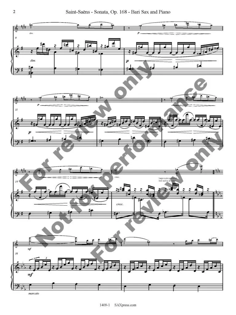 1409-1 SAINT-SAENS - Sonata Op 168 sample_Page_02 Sonata, Op. 168