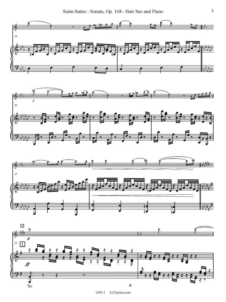 1409-1 SAINT-SAENS - Sonata Op 168 sample_Page_03 Sonata, Op. 168