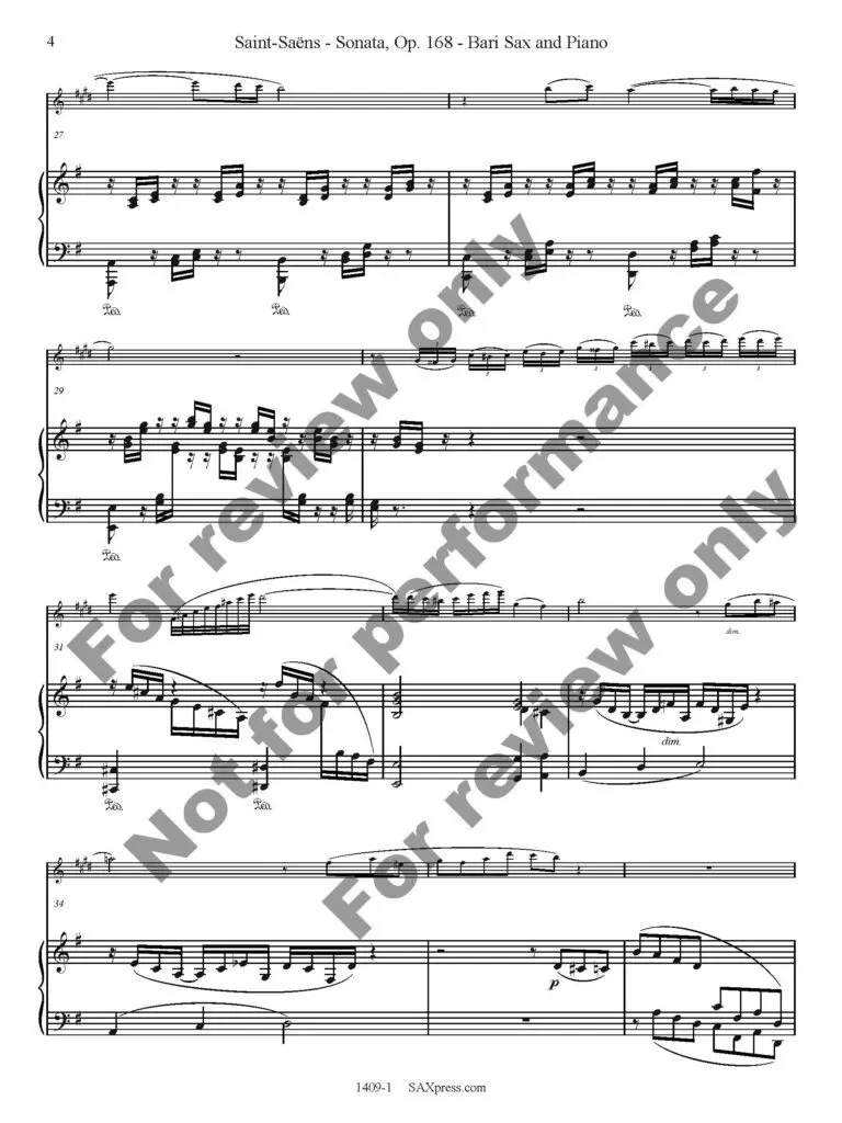 1409-1 SAINT-SAENS - Sonata Op 168 sample_Page_04 Sonata, Op. 168