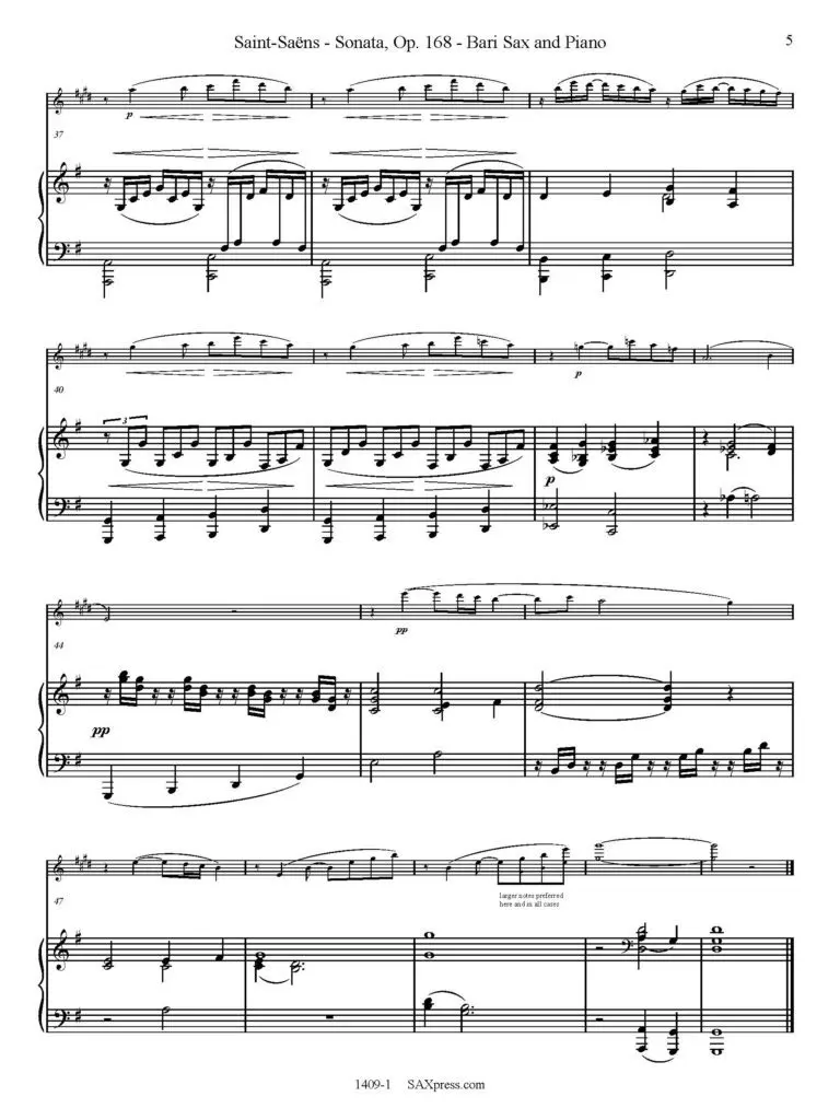 1409-1 SAINT-SAENS - Sonata Op 168 sample_Page_05 Sonata, Op. 168