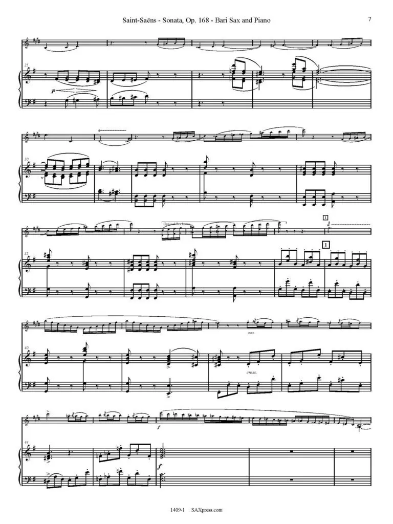 1409-1 SAINT-SAENS - Sonata Op 168 sample_Page_07 Sonata, Op. 168