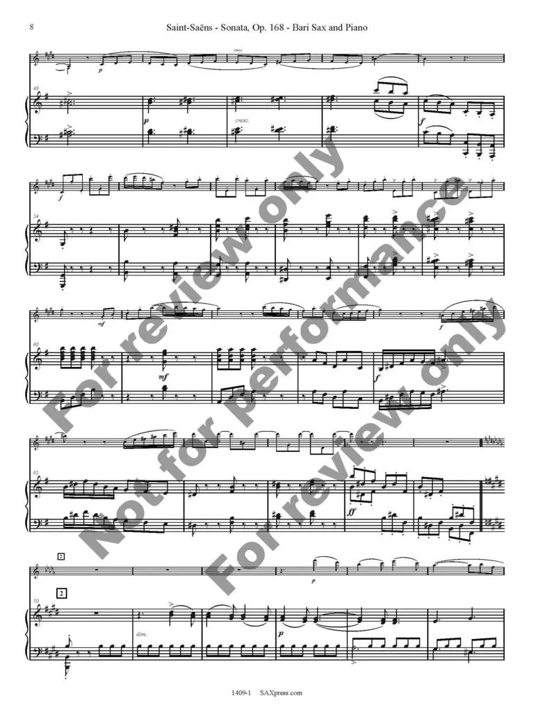 1409-1 SAINT-SAENS - Sonata Op 168 sample_Page_08 Sonata, Op. 168