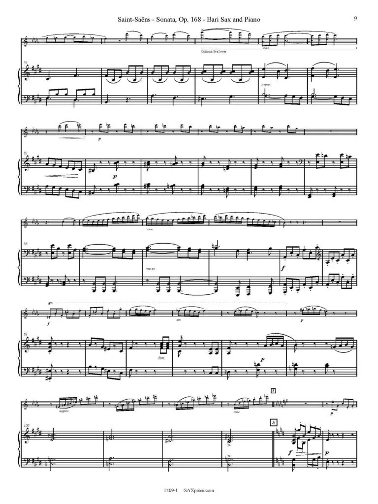 1409-1 SAINT-SAENS - Sonata Op 168 sample_Page_09 Sonata, Op. 168