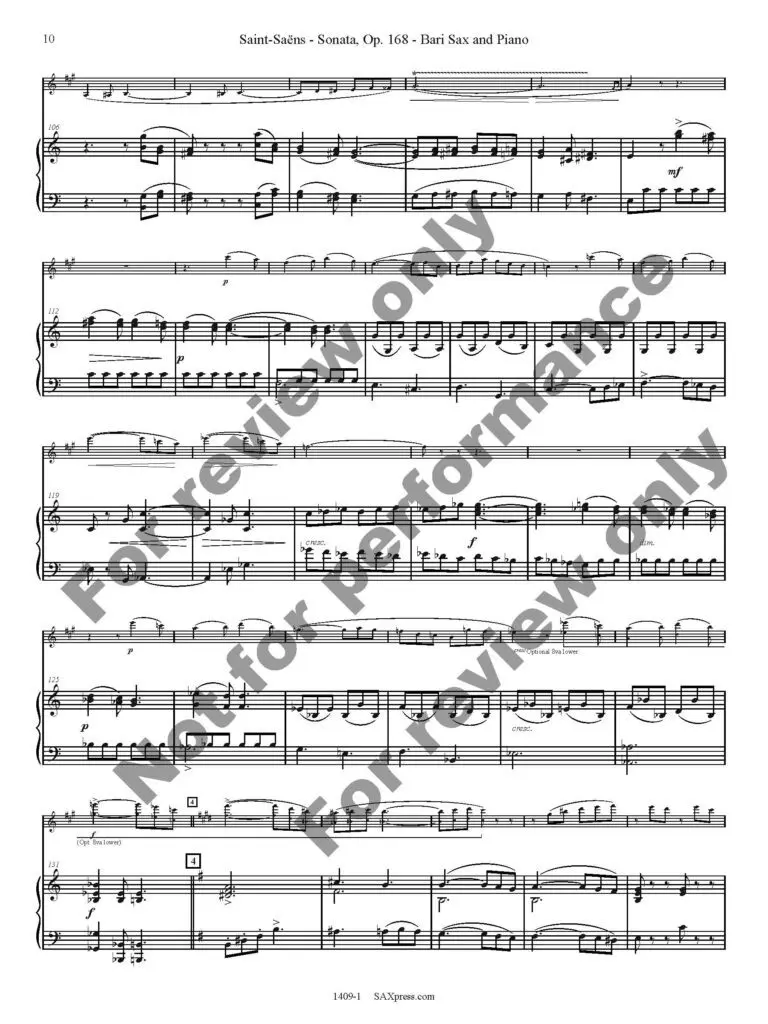1409-1 SAINT-SAENS - Sonata Op 168 sample_Page_10 Sonata, Op. 168