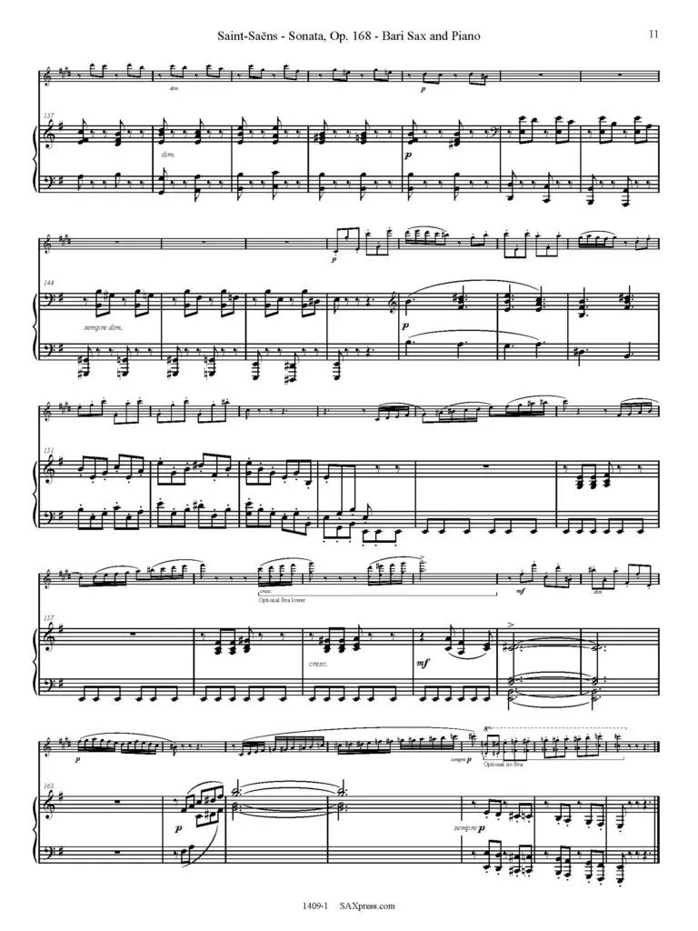 1409-1 SAINT-SAENS - Sonata Op 168 sample_Page_11 Sonata, Op. 168