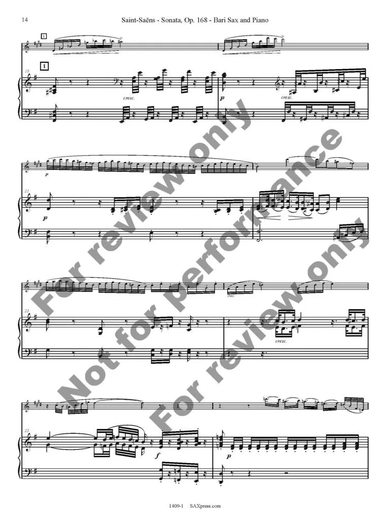 1409-1 SAINT-SAENS - Sonata Op 168 sample_Page_14 Sonata, Op. 168