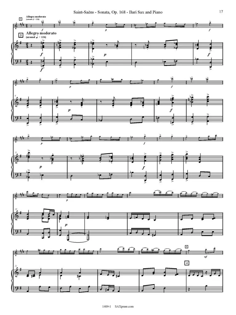 1409-1 SAINT-SAENS - Sonata Op 168 sample_Page_17 Sonata, Op. 168