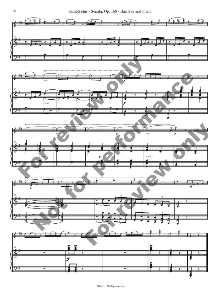 1409-1 SAINT-SAENS - Sonata Op 168 sample_Page_18 Sonata, Op. 168