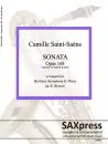 1409-1 SAINT-SAENS - Sonata Op 168_Page_01 Sonata Op 168 by Saint Saens arranged for bari sax and piano. Front Cover