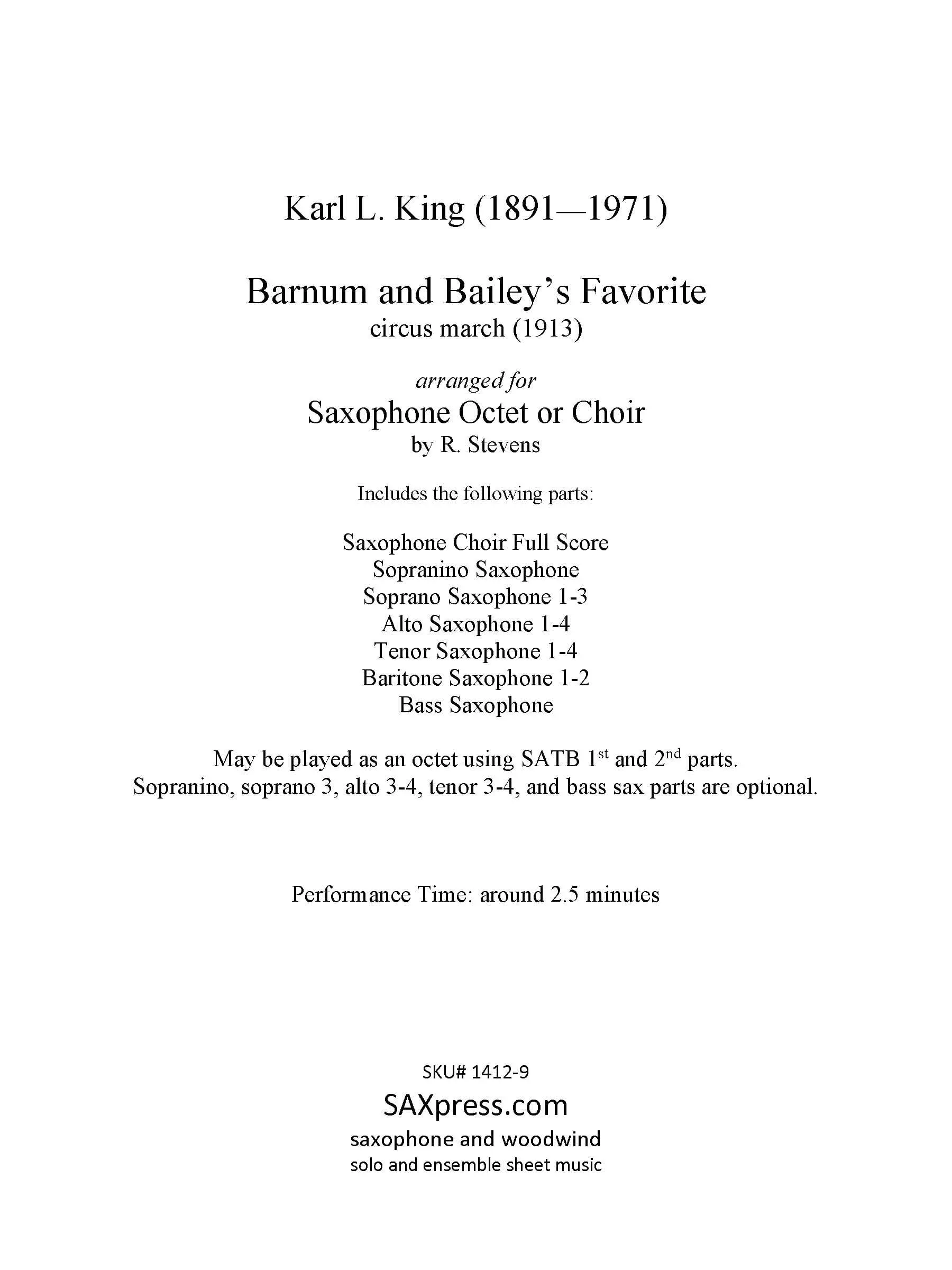 Barnum and Bailey's Favorite - Image 2