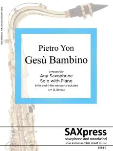 Gesu Bambino - Any Sax Solo with Piano