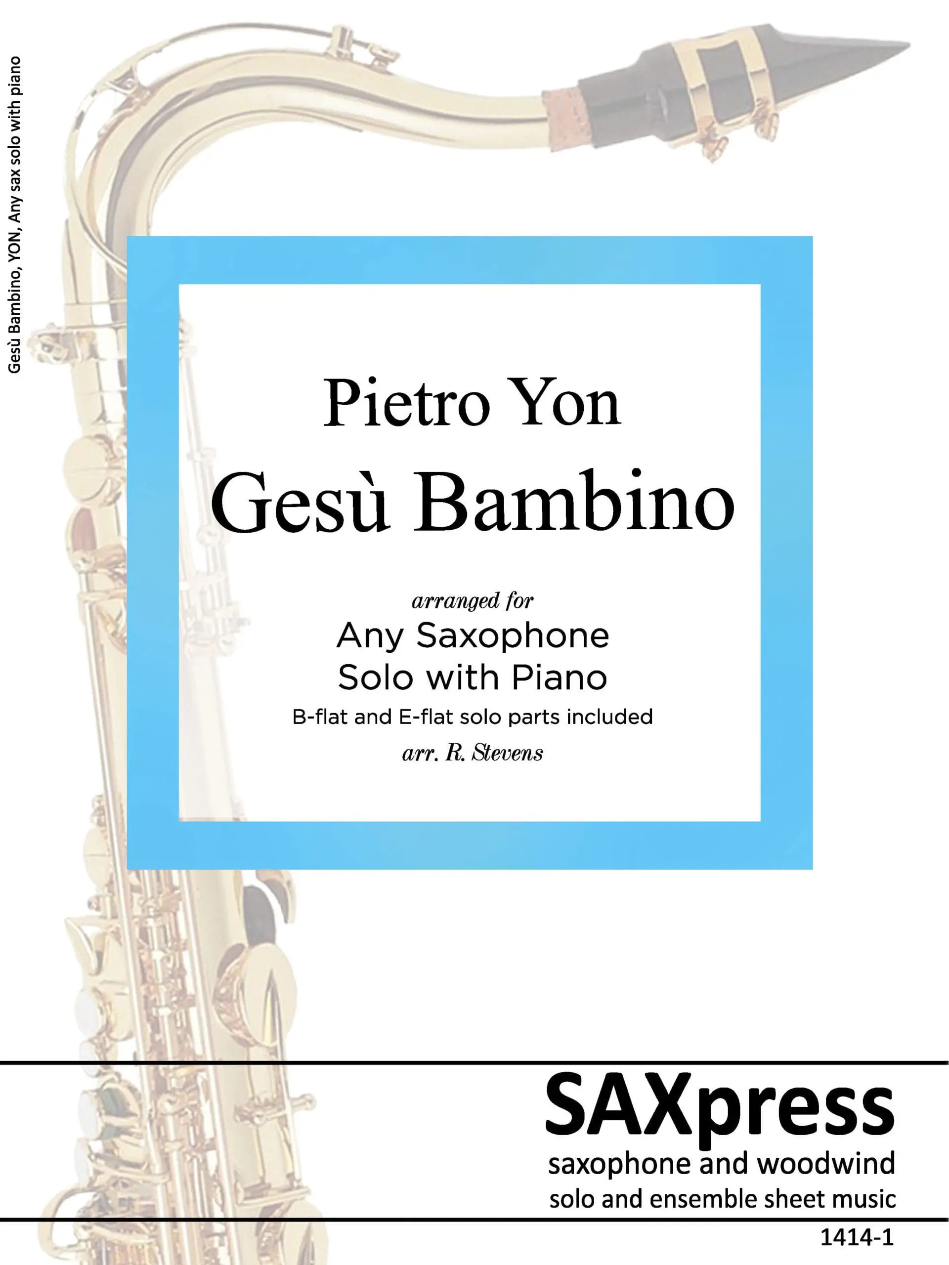 Gesu Bambino - Any Sax Solo with Piano