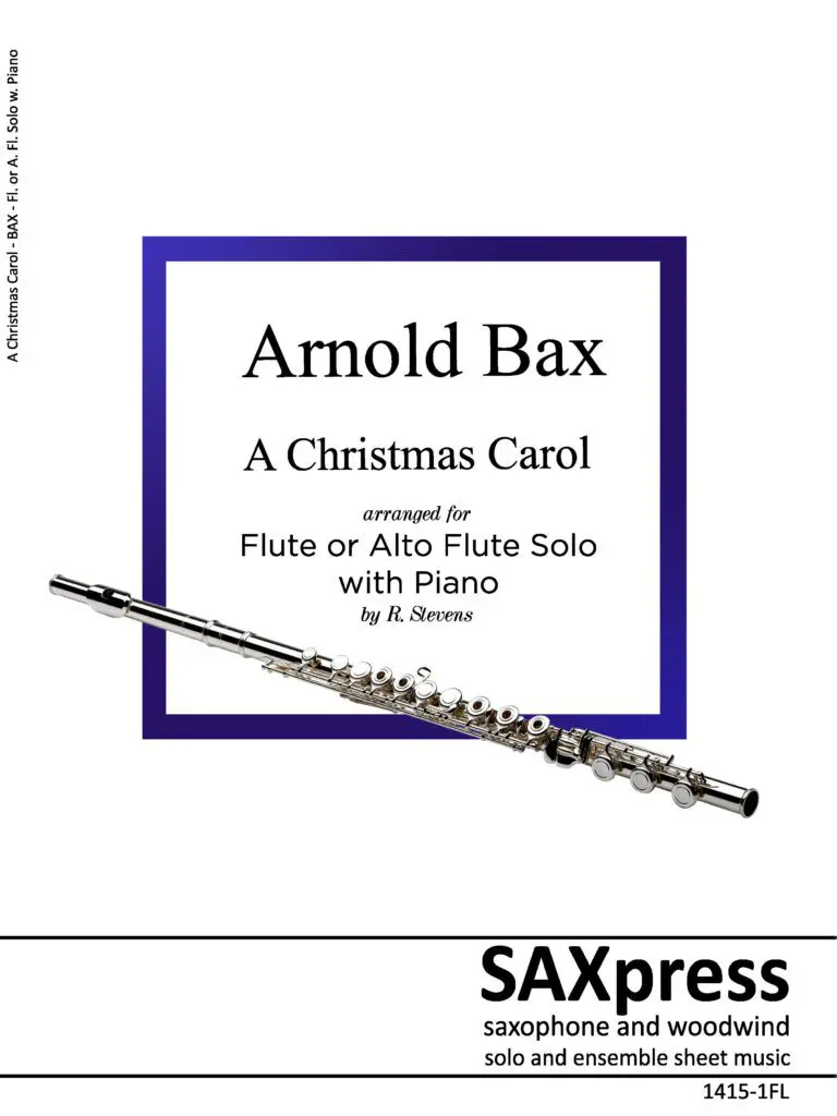 1415-1FL - BAX - A Christmas Carol - Fl Solo w Piano-cover A Christmas Carol | Flute or Alto Flute Solo