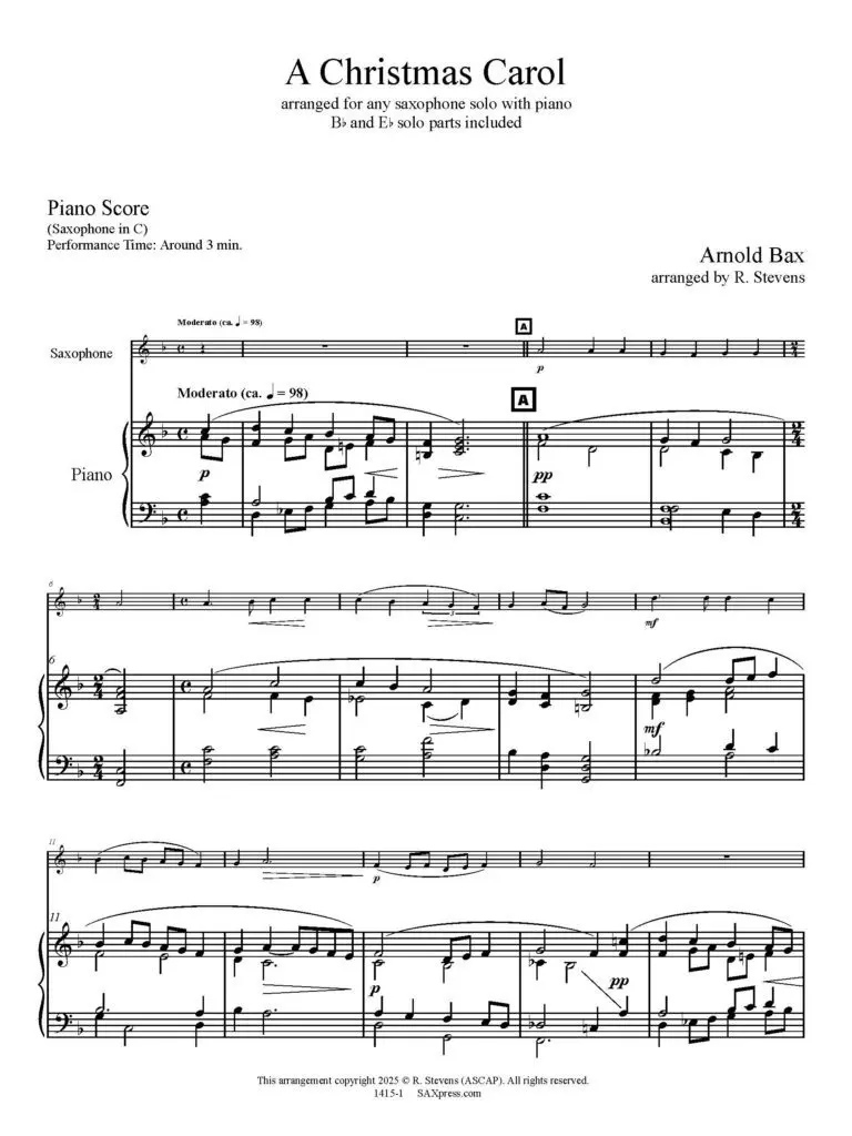 1415-1SX - BAX - A Christmas Carol -_Page_05 A Christmas Carol | Any Sax Solo