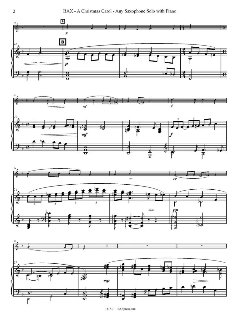 1415-1SX - BAX - A Christmas Carol -_Page_06 A Christmas Carol | Any Sax Solo