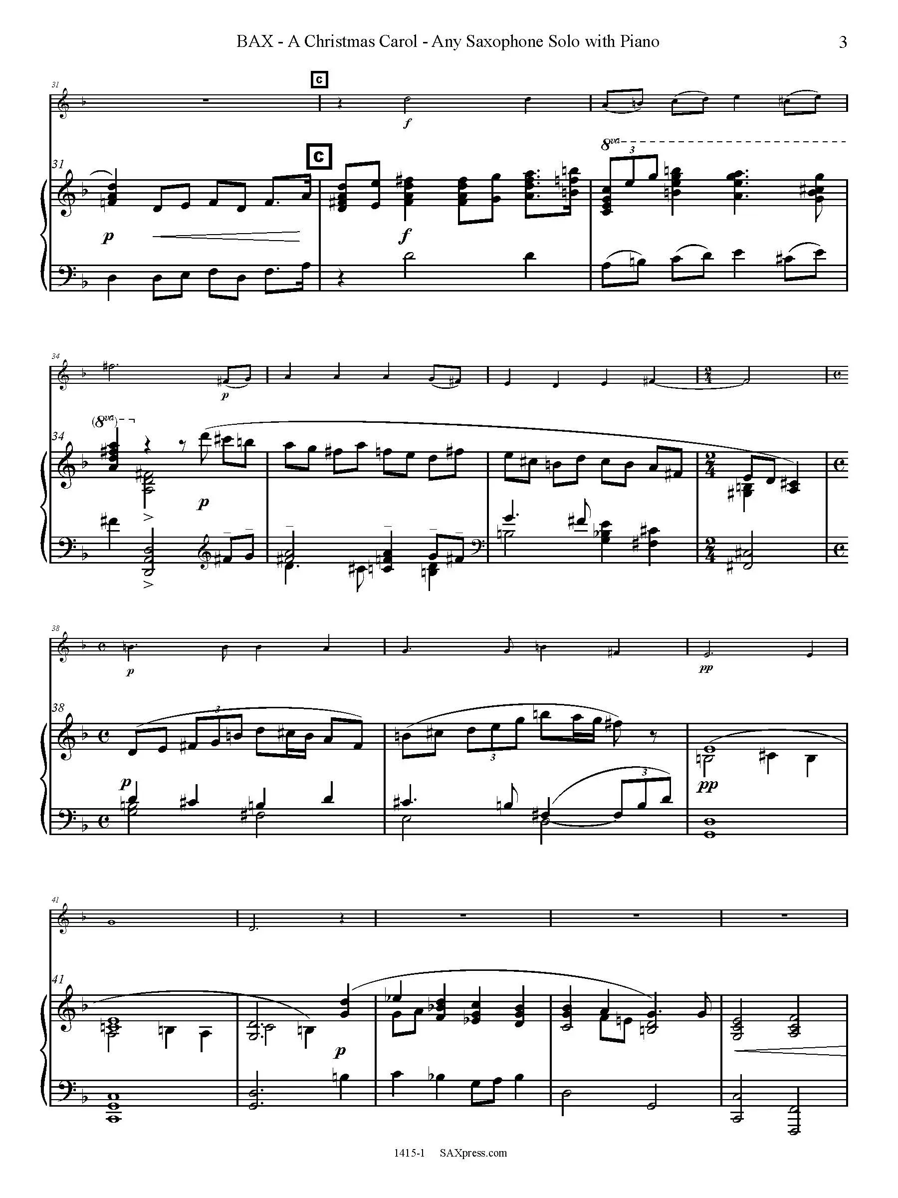 A Christmas Carol | Any Sax Solo - Image 4