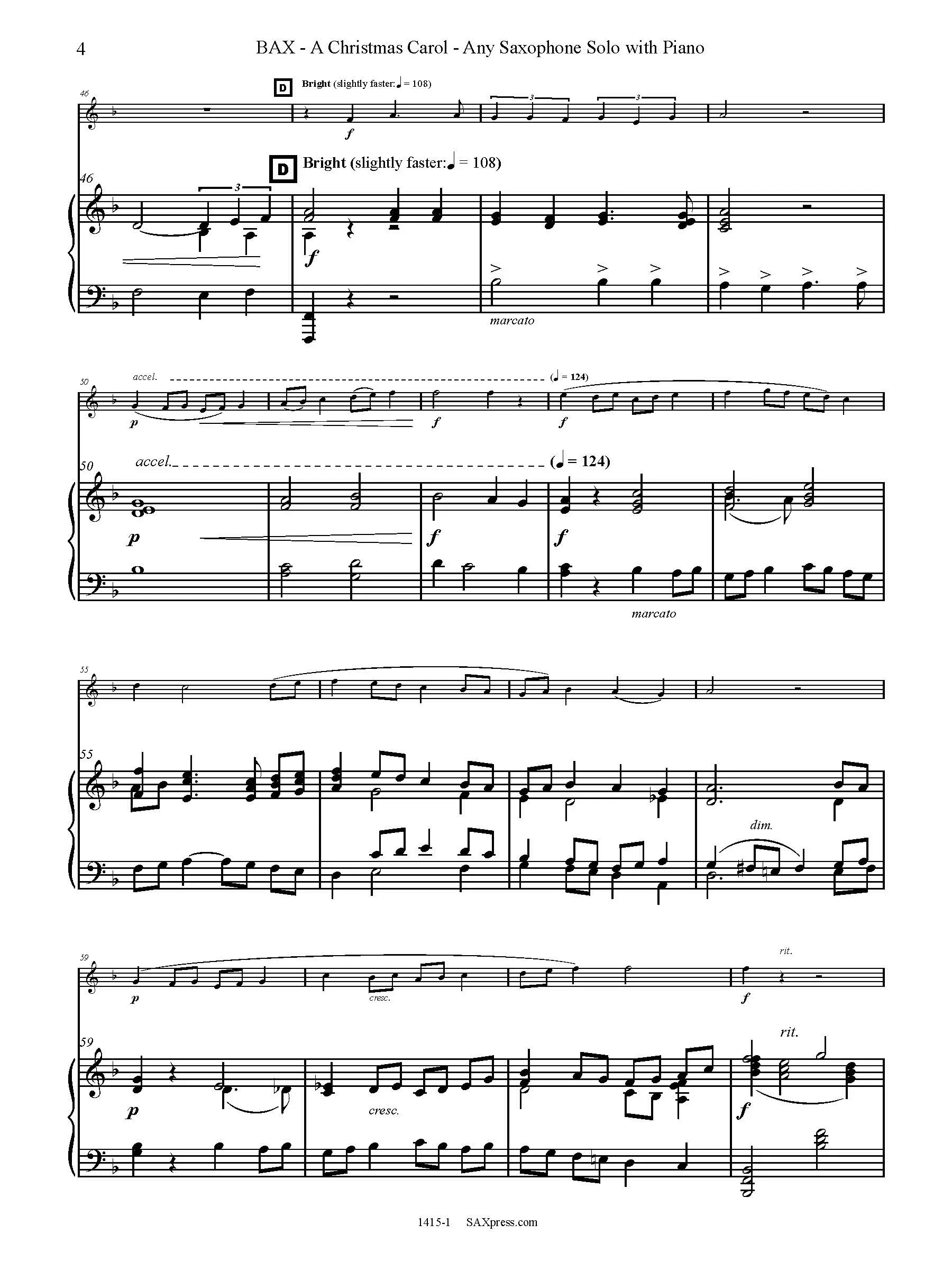 A Christmas Carol | Any Sax Solo - Image 5