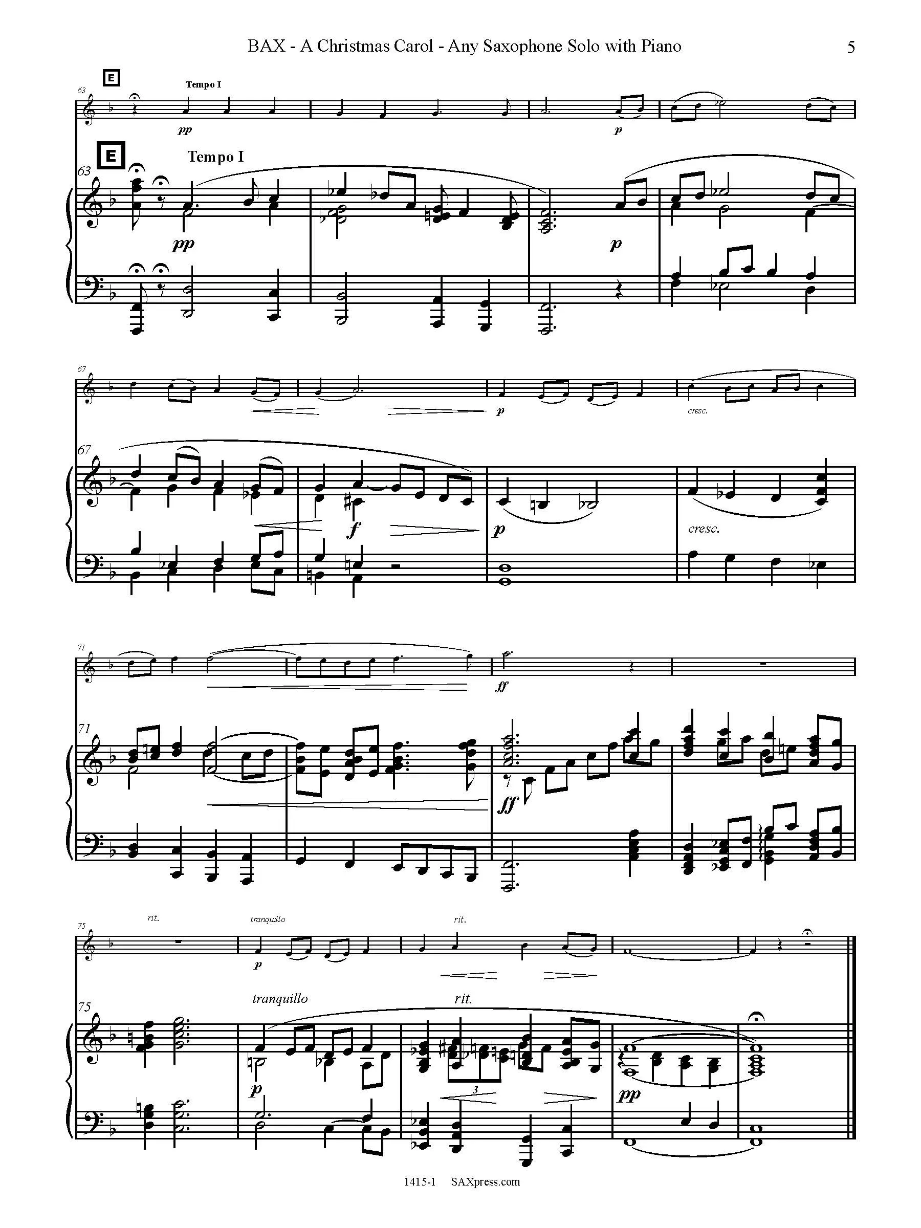 A Christmas Carol | Any Sax Solo - Image 6