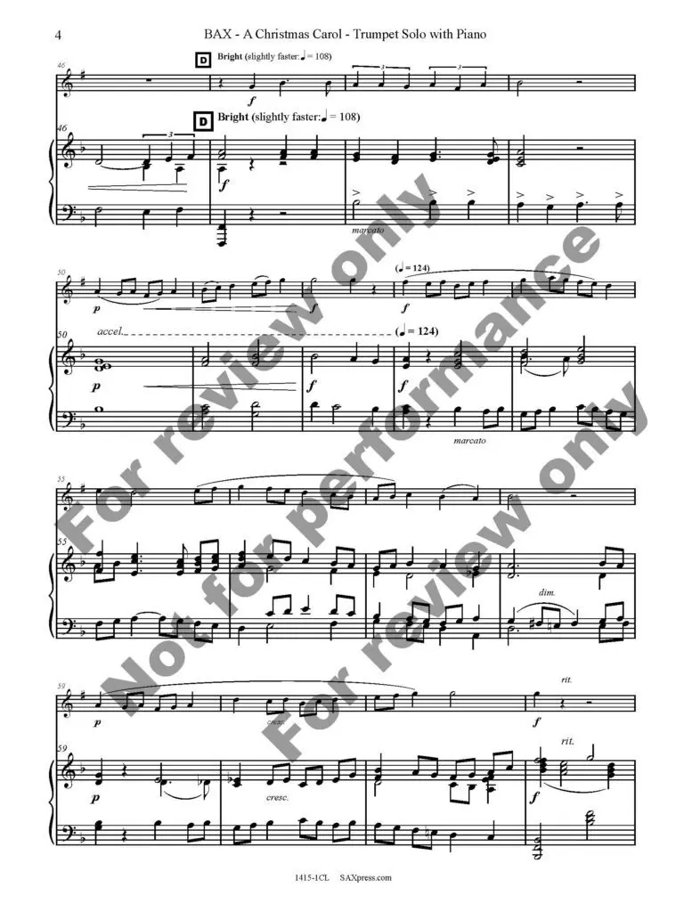 1415-1TPT - 1 BAX - A Christmas Carol - 00 - SCORE - Tpt Solo w piano_Page_08 A Christmas Carol | Trumpet Solo