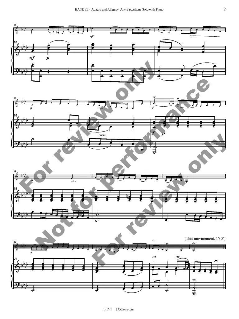 1417-1 - HANDEL - Adagio and Allegro Sonata in F -00- score_Page_3 Adagio and Allegro
