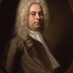 Portrait of George Frederic Handel, composer of Adagio and Allegro Any Saxophone Solo with piano