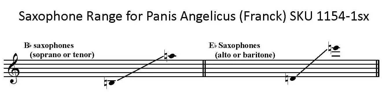 Panis Angelicus by Cesar Franck arranged for any saxophone solo with organ or piano.