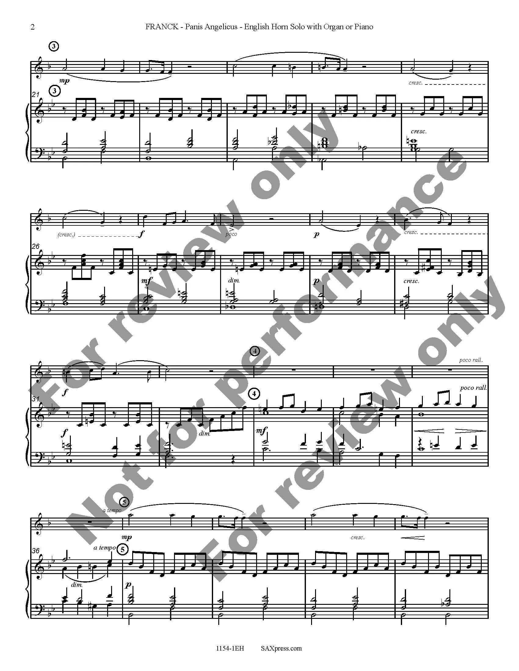 Panis Angelicus | English Horn Solo - Image 3