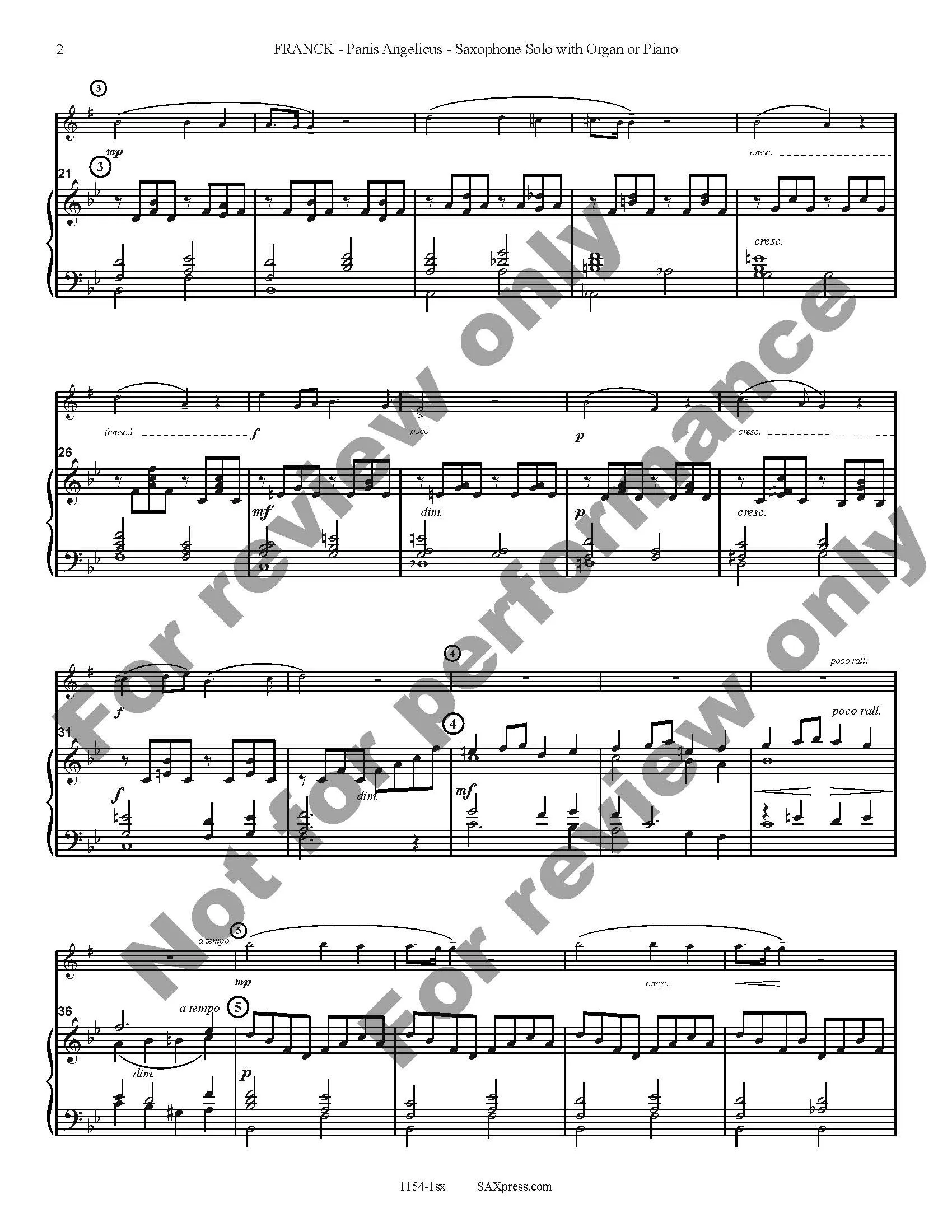 Panis Angelicus | Sax Solo - Image 3