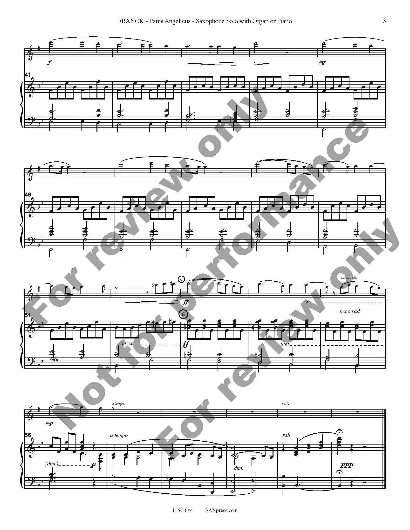 Panis Angelicus | Sax Solo - Image 4