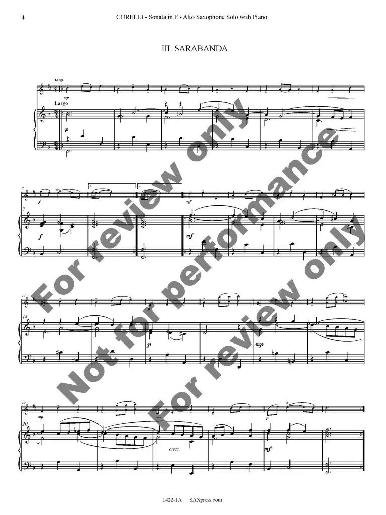 1422-1A - CORELLI - Sonata in F - 00 - SCORE - ASx with Piano_Page_08 Sonata in F Major