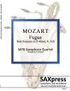 1424-4 - MOZART - Fugue from Requiem SATB Sax Quartet_Front Cover Fugue from Requiem, K. 626